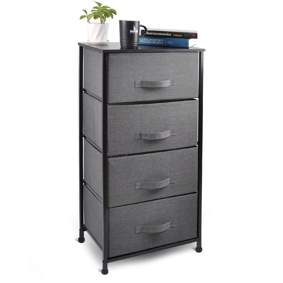 5 Drawer Fabric Dresser Storage Tower S622