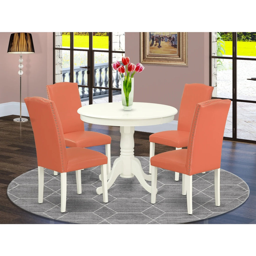 5 Pc Round Table and 4 Chair Set D57299