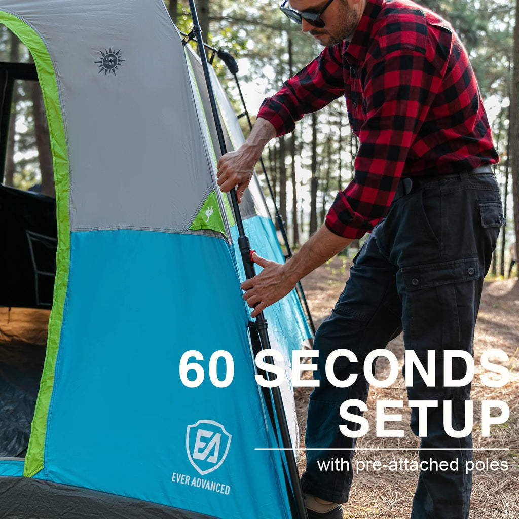6 Person Blackout Camping Tent with Rainfly F22624