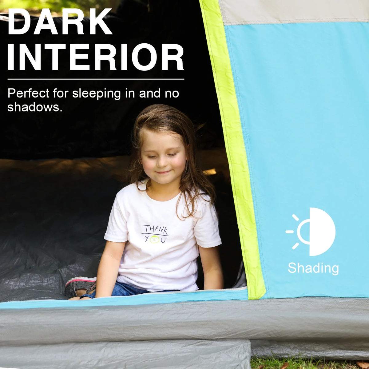 6 Person Blackout Camping Tent with Rainfly F22624