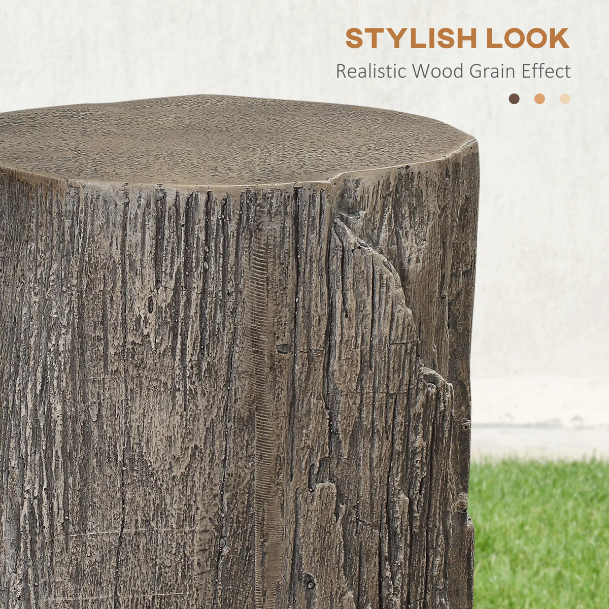 Gray Concrete Side Table, Set of 2 V638461