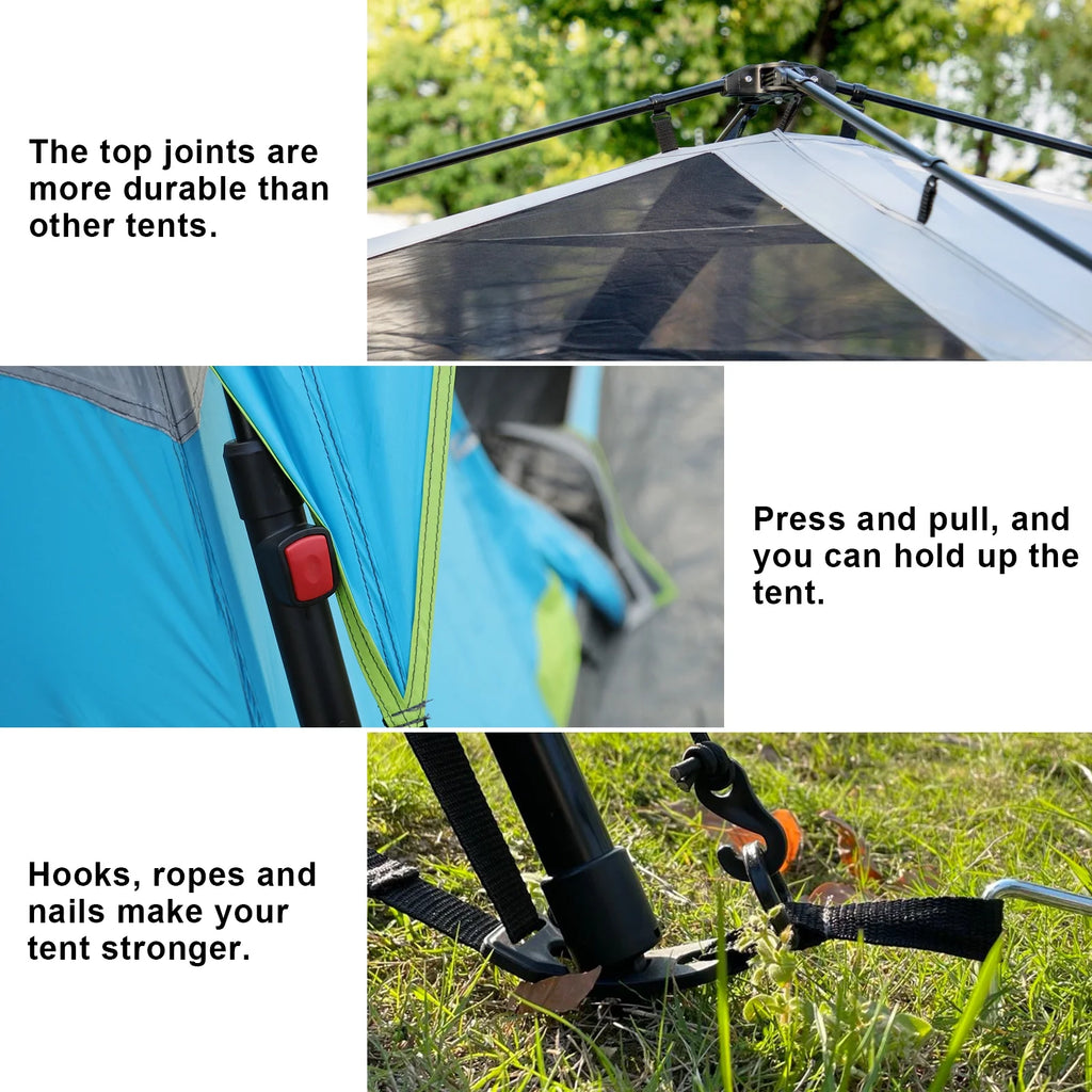6 Person Blackout Camping Tent with Rainfly F22624