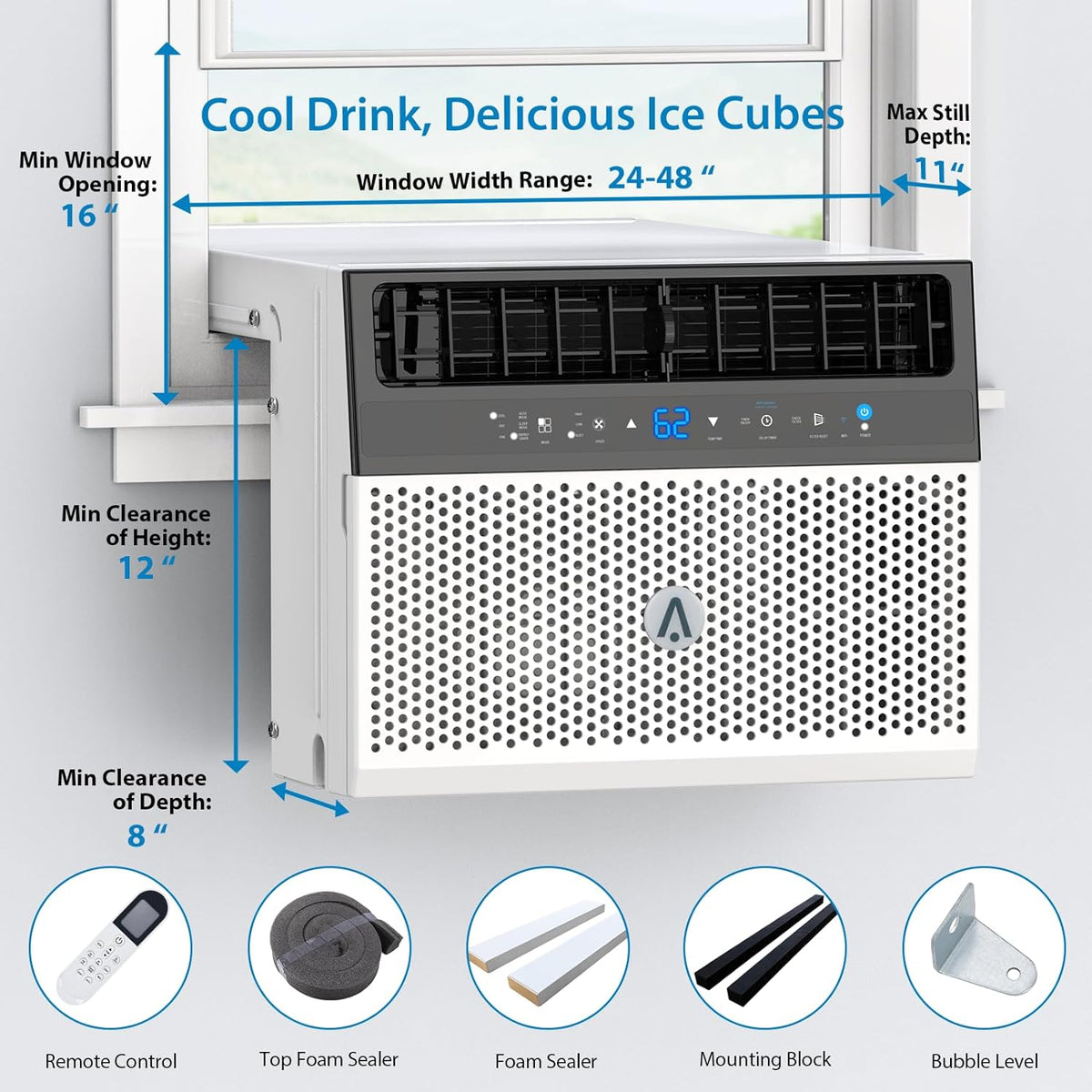 6000 BTU U-Shaped Window Air Conditioner I170287