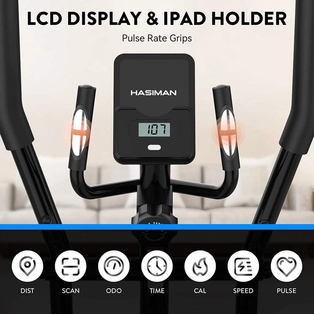 Silent Magnetic Elliptical Bike Stationary Exercise Machine N354