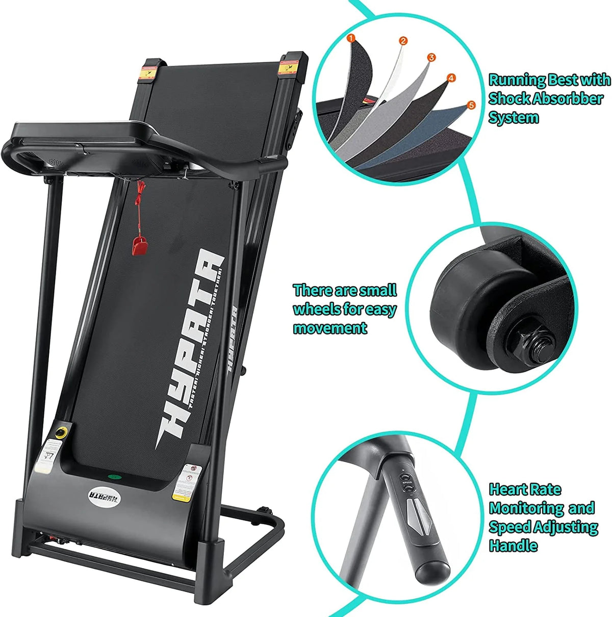 Folding Treadmill with Incline 2.5 HP S87104