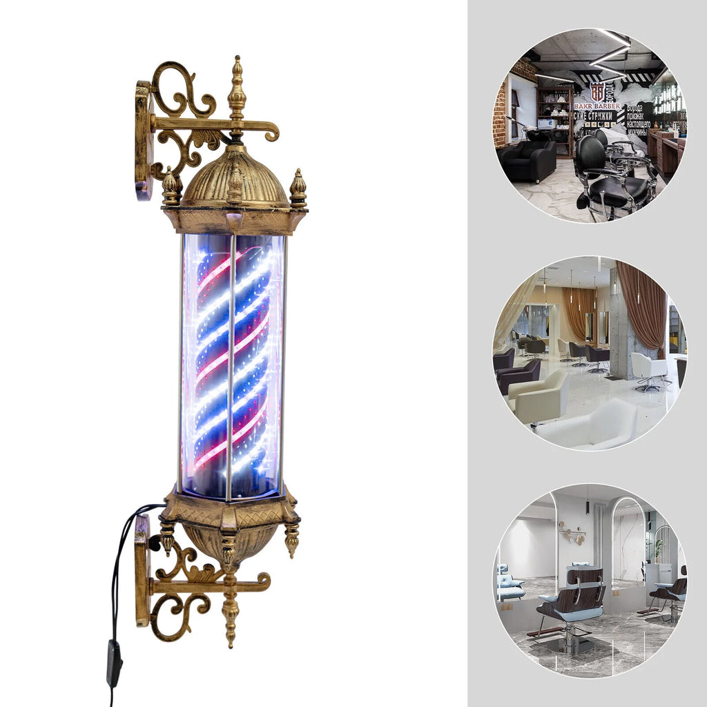18W Rotating Barber Shop Pole Light L83962